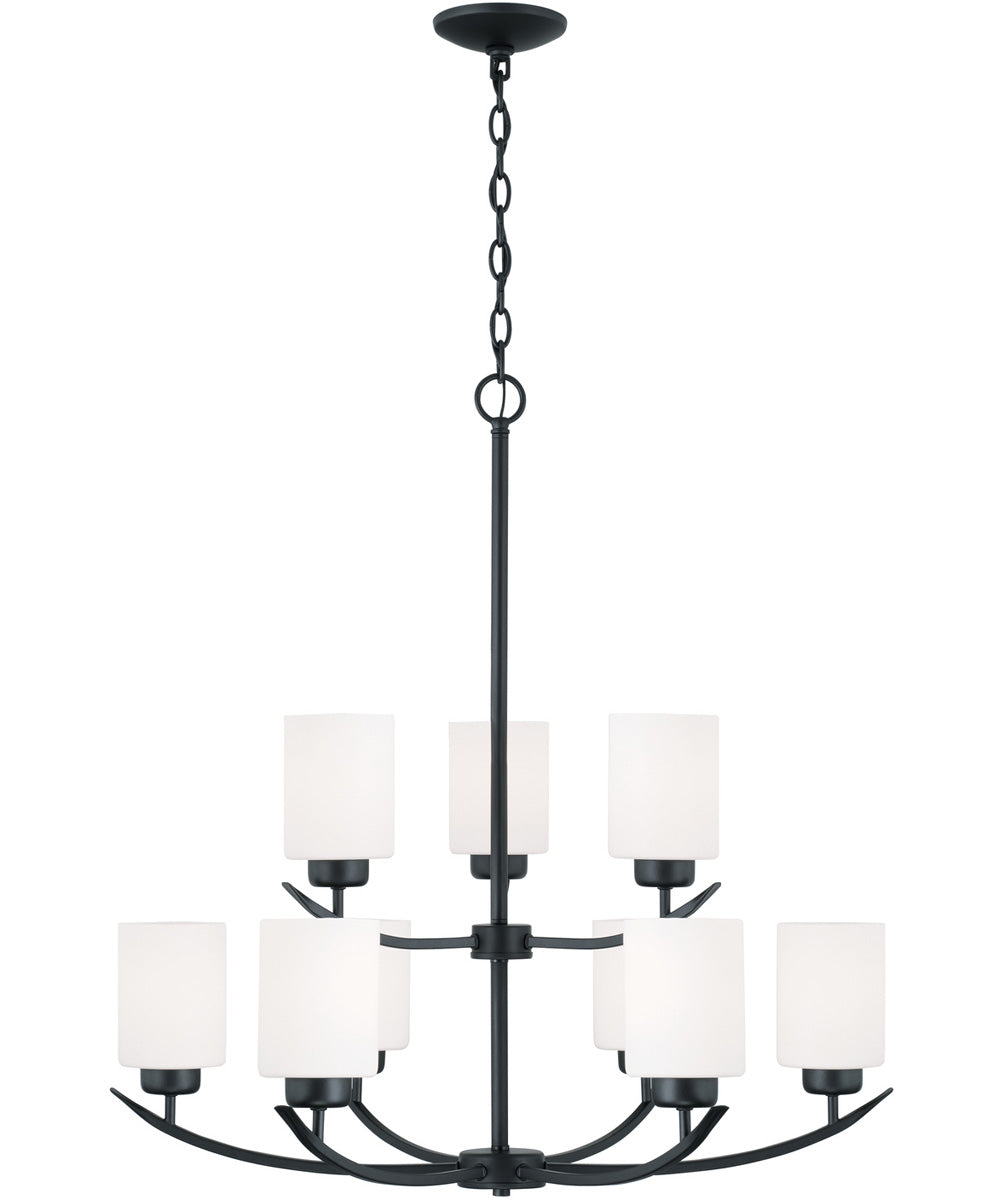 Dixon 9-Light Chandelier Matte Black