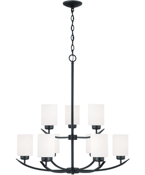 Dixon 9-Light Chandelier Matte Black