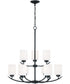 Dixon 9-Light Chandelier Matte Black