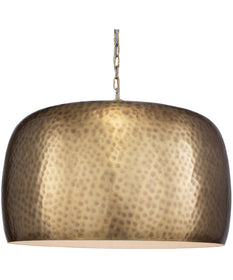 Lemont Hammered Brass 1 Light Pendant