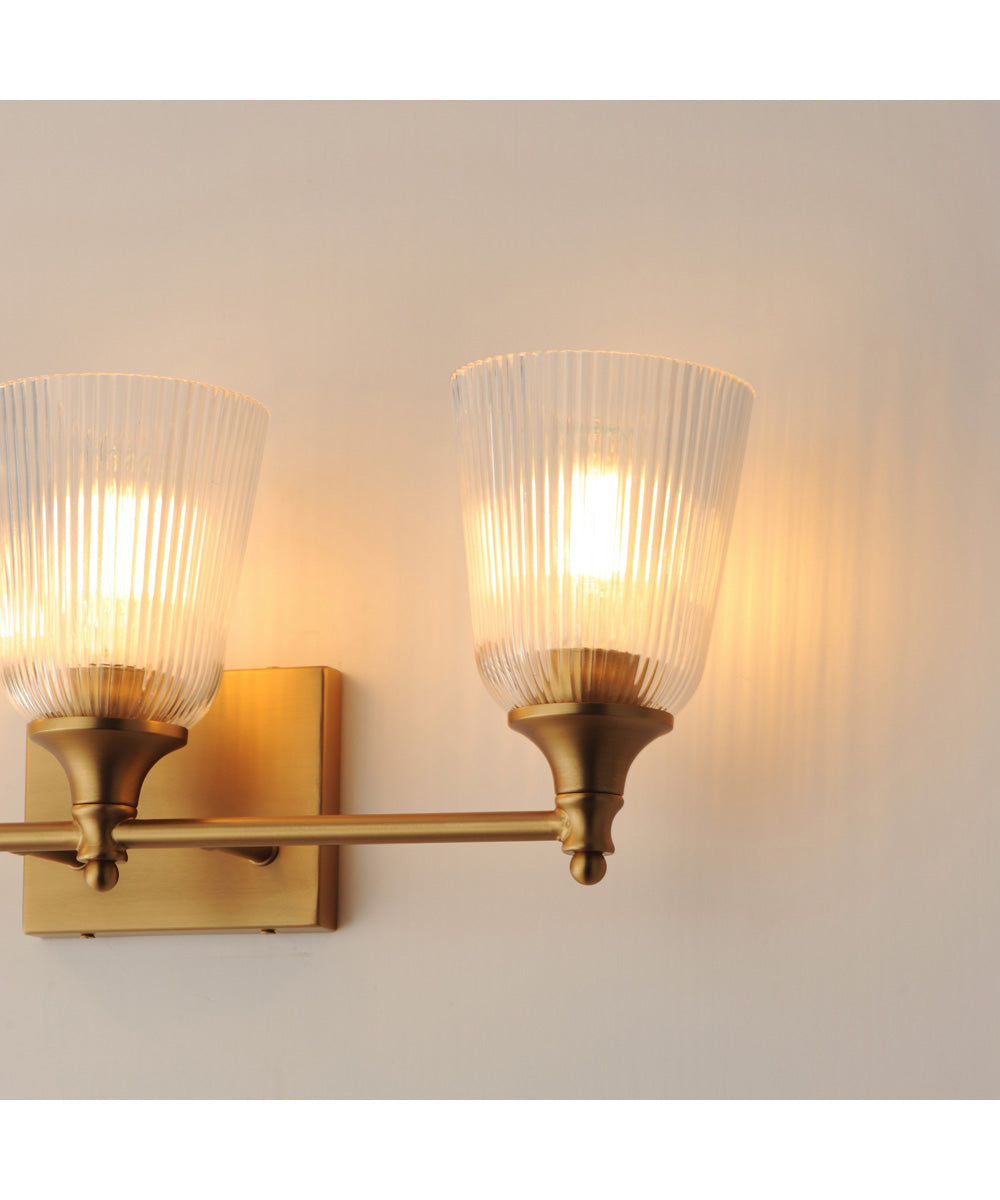 Julip 3-Light Bath Vanity Natural Aged Brass