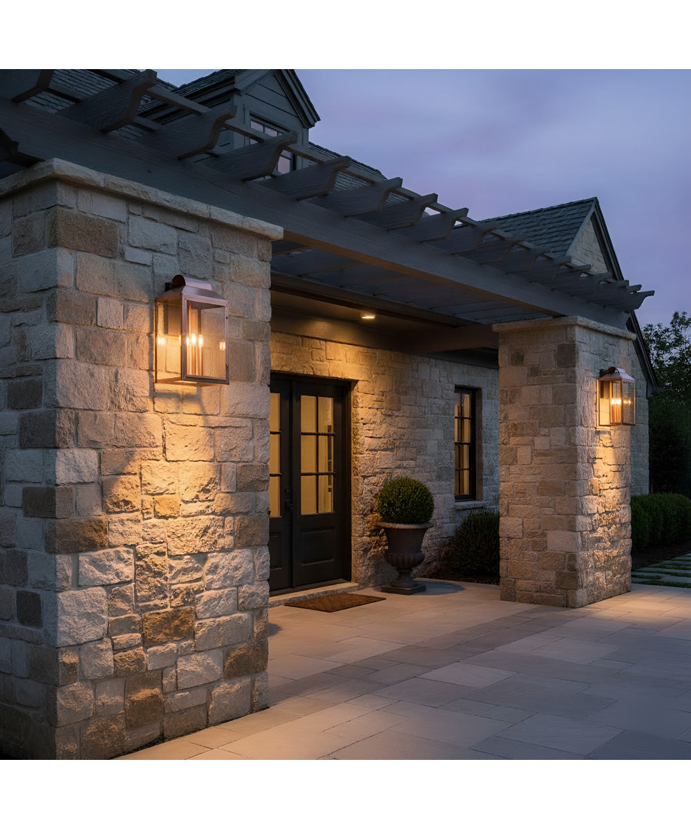 Beryn 4-light Outdoor Wall Light Aged Copper