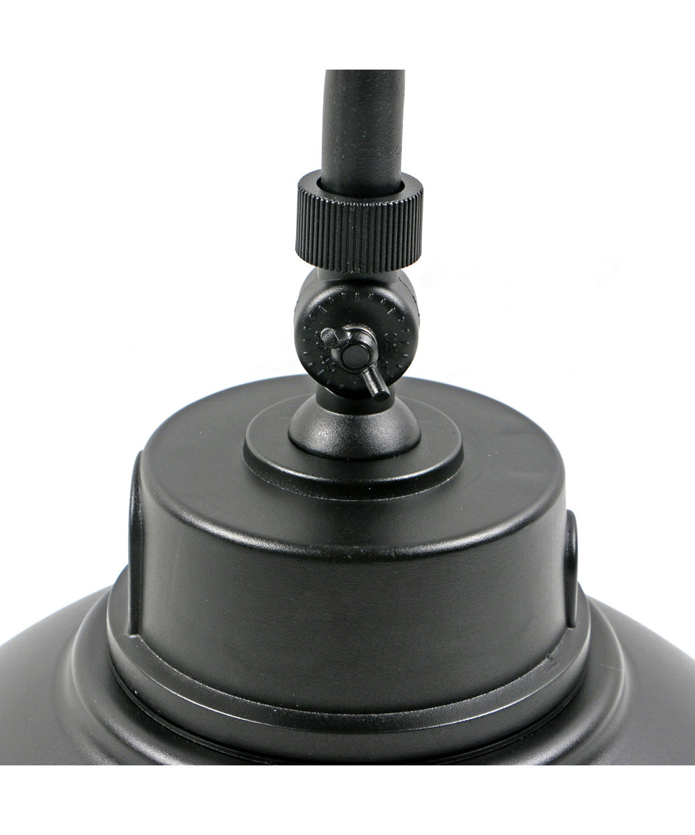 Outdoor Barn Gooseneck Wall Light Black Finish, 15"h