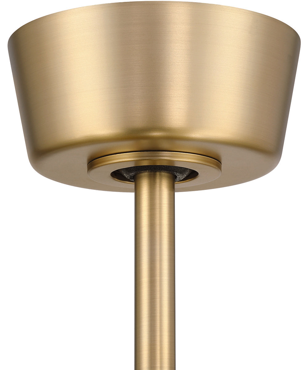 Rhett 52" 4-Blade Indoor/Outdoor Ceiling Fan Damp Rated 1-Light Fan Satin Brass