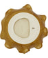 Golden Crest Ruffle Indoor-Outdoor Bowl