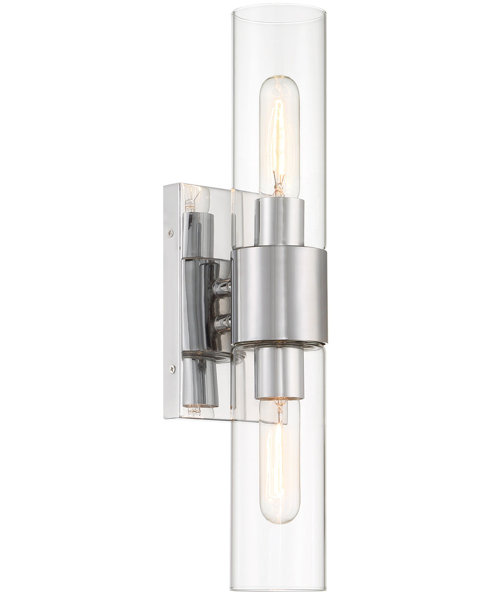 Anton 2 Light Wall Sconce  Chrome