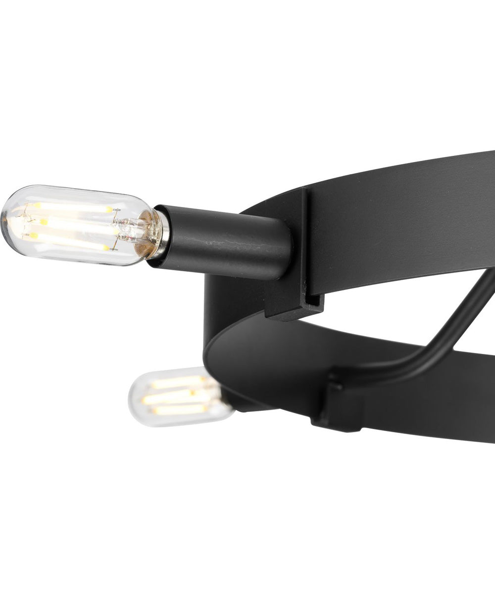 Breckenridge 5-Light Semi-Flush Mount Matte Black