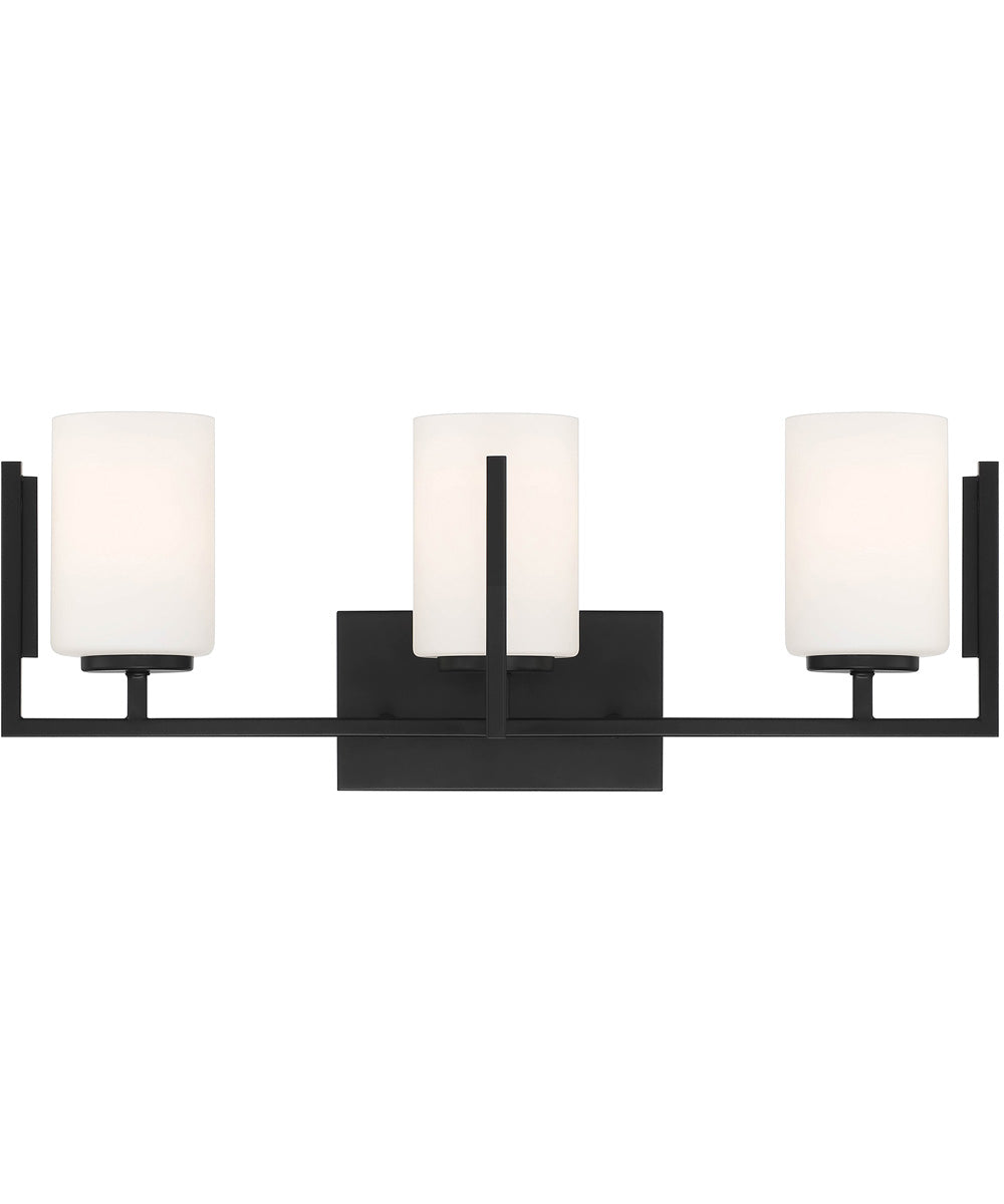 Cambria 3 Light Vanity Matte Black