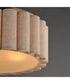 Penelope 2-Light Flush mount Natural Aged Brass