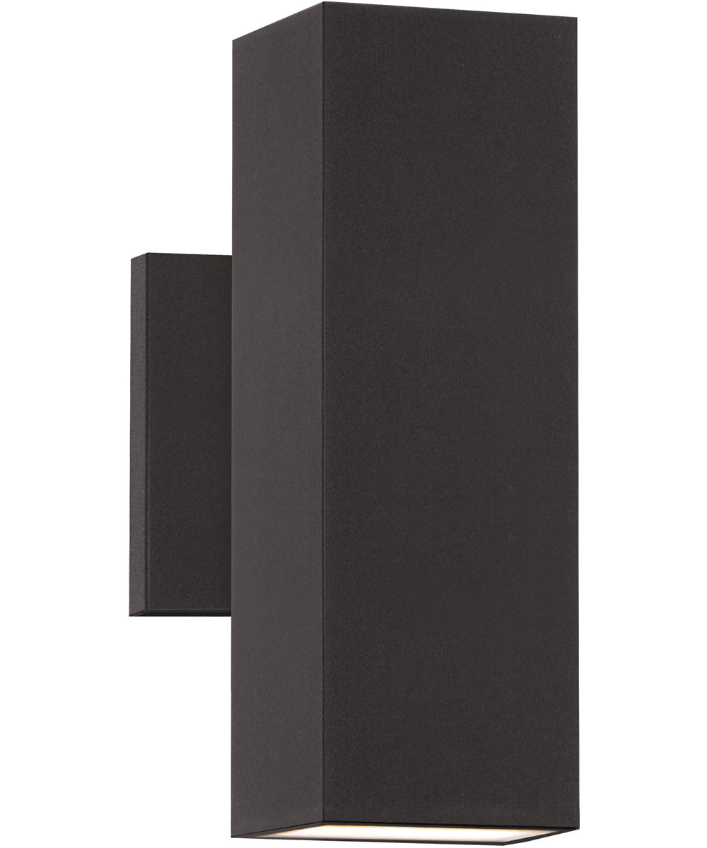 Colombo 10 inch LED Outdoor Square Up/Down Light- 5CCT Antique Brass