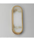 Plinth 15 inch LED Alabaster Wall Sconce Natural Aged Brass