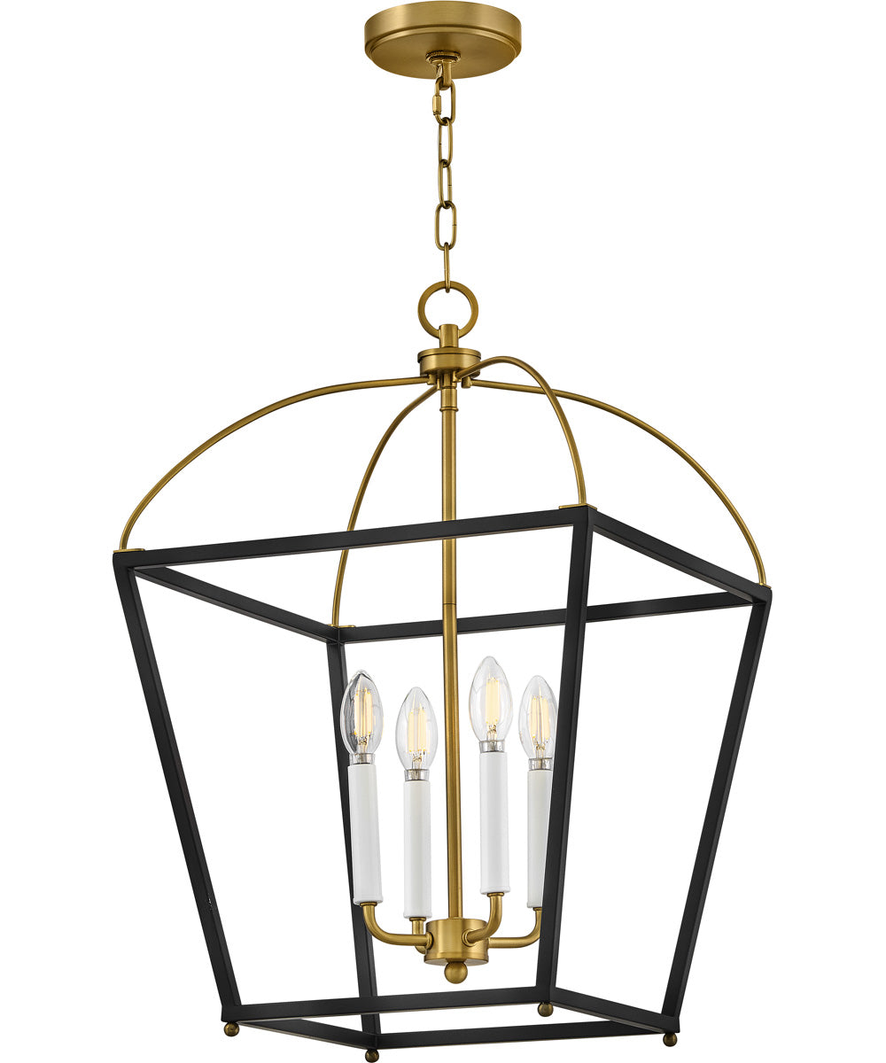 Tate 4-Light Large Pendant in Black
