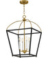 Tate 4-Light Large Pendant in Black