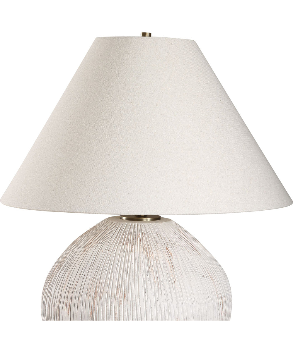 Meryl Aged White Table Lamp