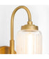 Whitmire 1-light Wall Mount Light Fixture Brushed Brass