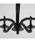 Chantelle 5-light Chandelier Matte Black