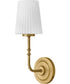 McKenna 1-Light Medium Single Light Sconce in Lacquered Brass
