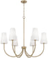 Averitt 6-Light Chandelier Aged Brass