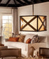 Cahoon 16"W 1-Light Anvil Iron Finish Square Shade Pendant/Semi-Flush Mount Light Fixture by Kichler