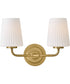 McKenna 2-Light Small Two Light Vanity in Lacquered Brass