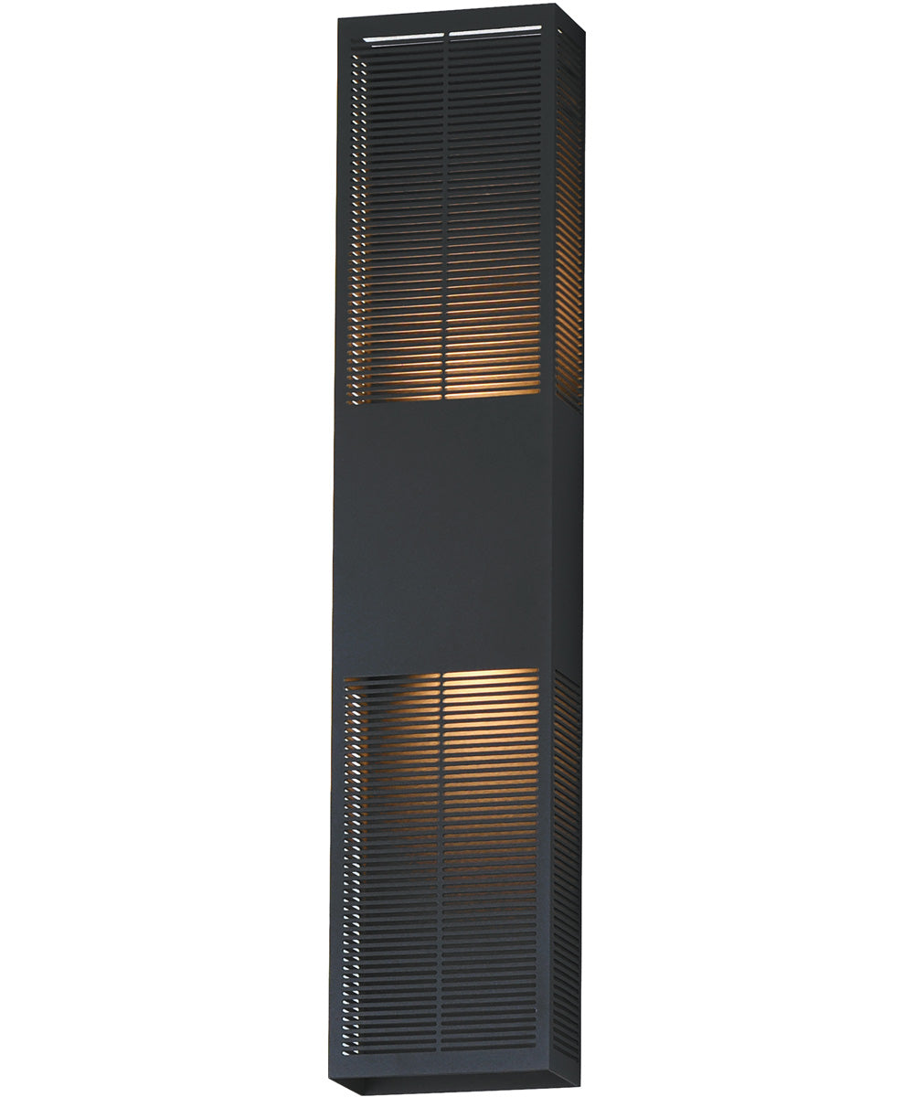 Grate 30 inch LED Outdoor Wall Sconce Black