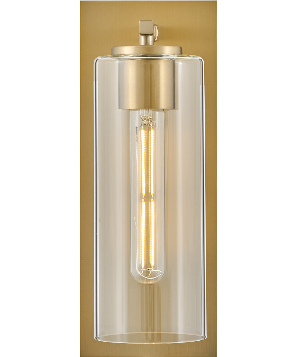 Lane 1-Light Medium Single Light Sconce in Lacquered Brass