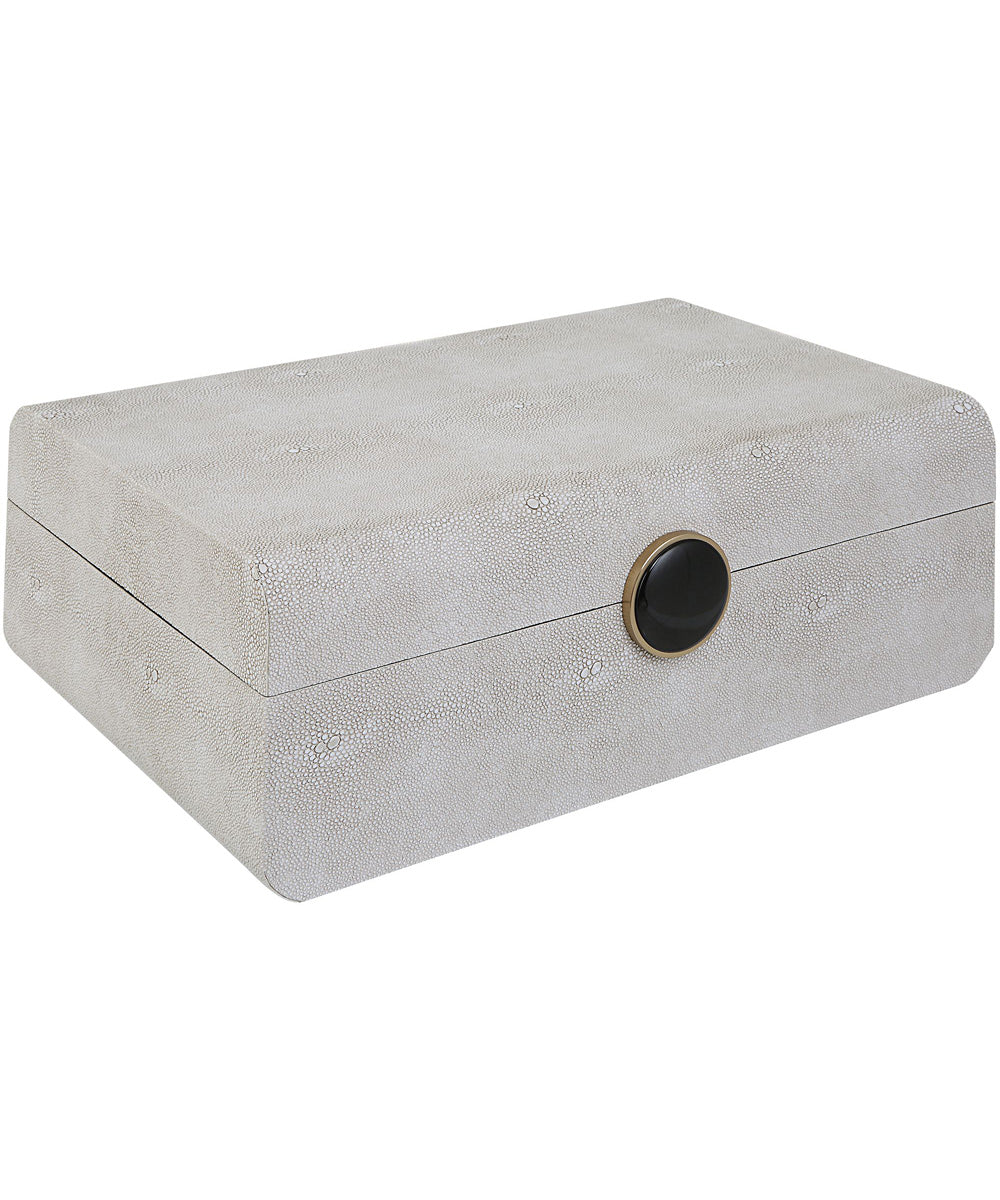 Lalique White Shagreen Box