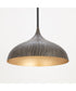 Fleur Large 1-Light Pendant Black / Gold