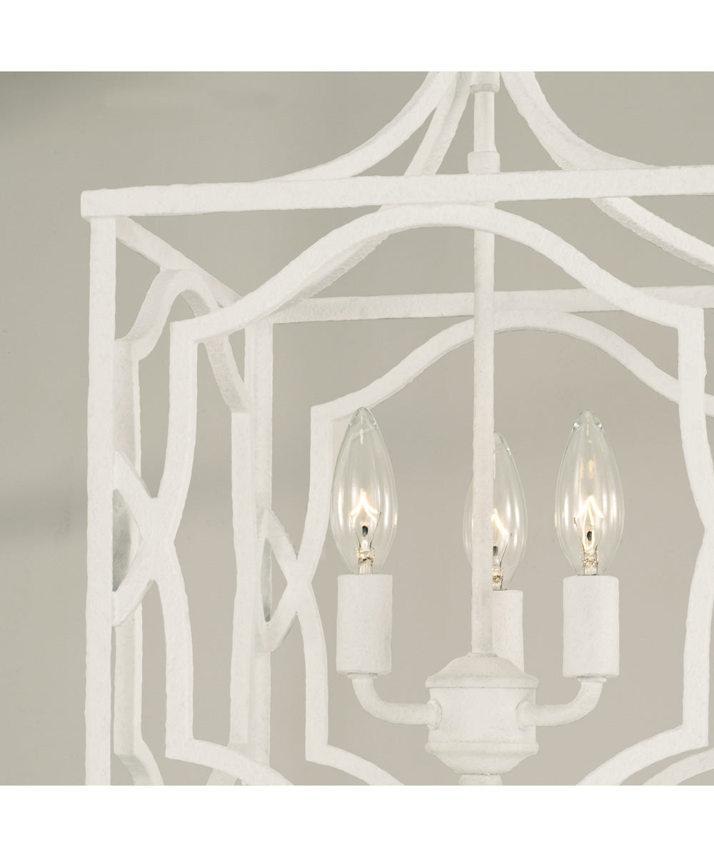Anna 3-Light Foyer Textured White