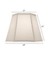 9x14x11 Ivory Shadow Tapered Hexagon Hardback Lampshade