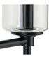 Elara 3-Light Clear Glass New Traditional Bath Vanity Light Matte Black