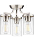 Lassiter 3-Light Semi-Flush Mount Brushed Nickel