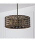 Eliana 4-Light Pendant Dark Brass