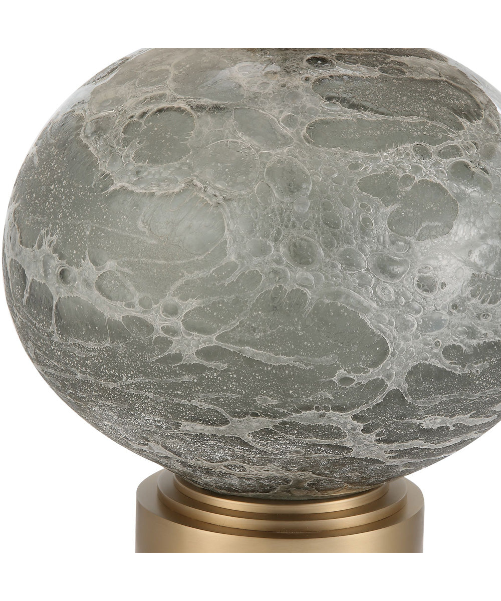 Lunia Gray Glass Table Lamp