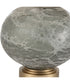 Lunia Gray Glass Table Lamp