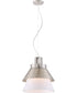 13"W Kyto 1-Light Pendant Brushed Nickel