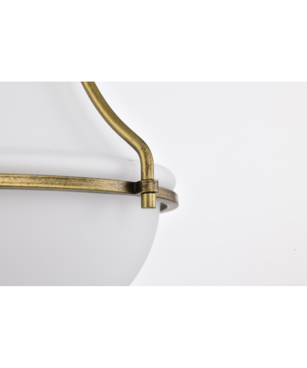 Valdora 1-Light Pendant Natural Brass