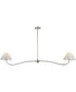 Saxon 2-Light Pendant Polished Nickel