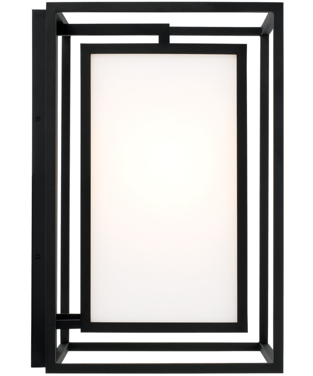Aiden 1-Light Outdoor Wall-Lantern Black