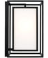 Aiden 1-Light Outdoor Wall-Lantern Black