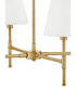 Beale 4-Light Medium Single Tier in Lacquered Brass