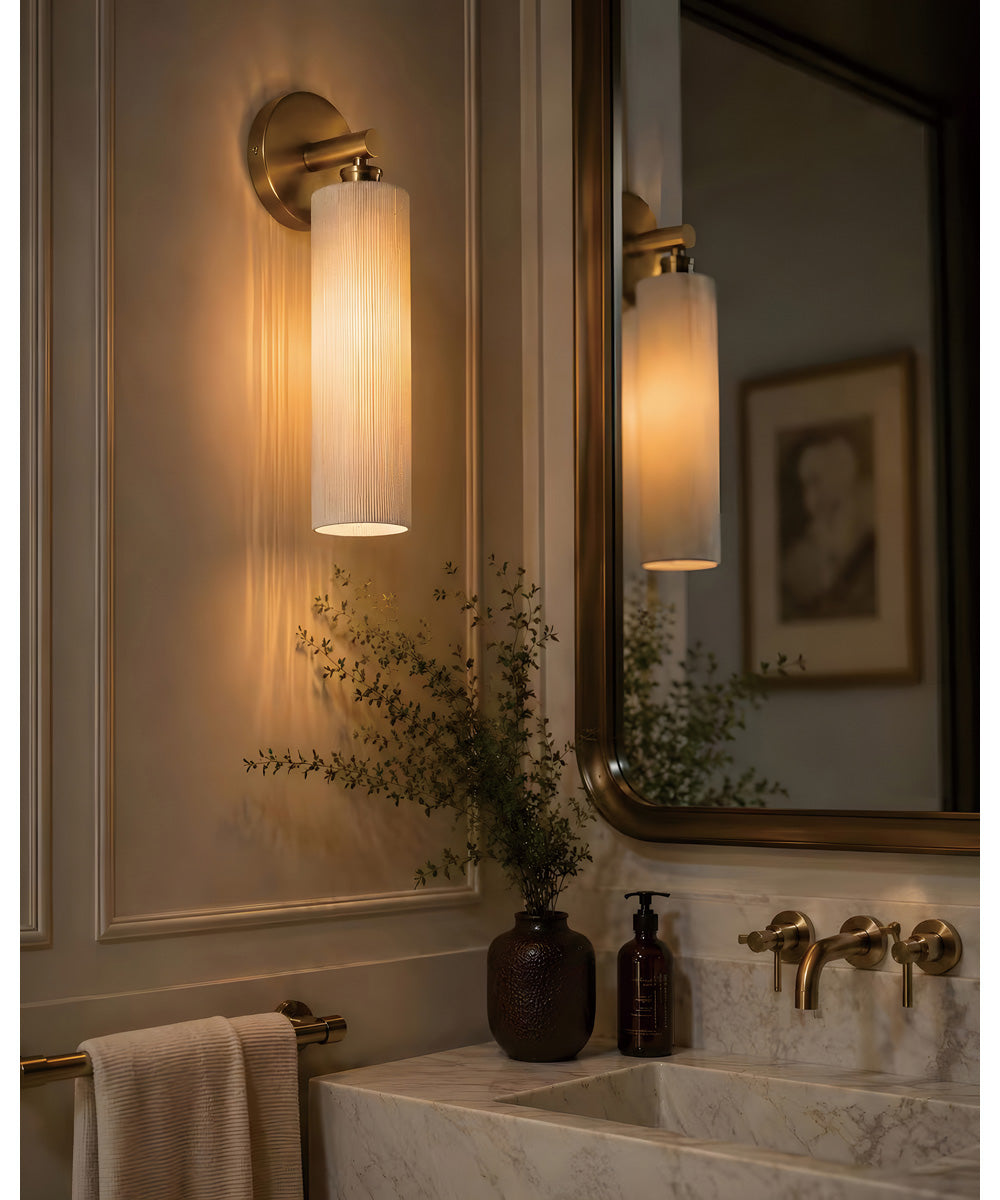 Aveline 1-Light Wall Sconce Natural Aged Brass