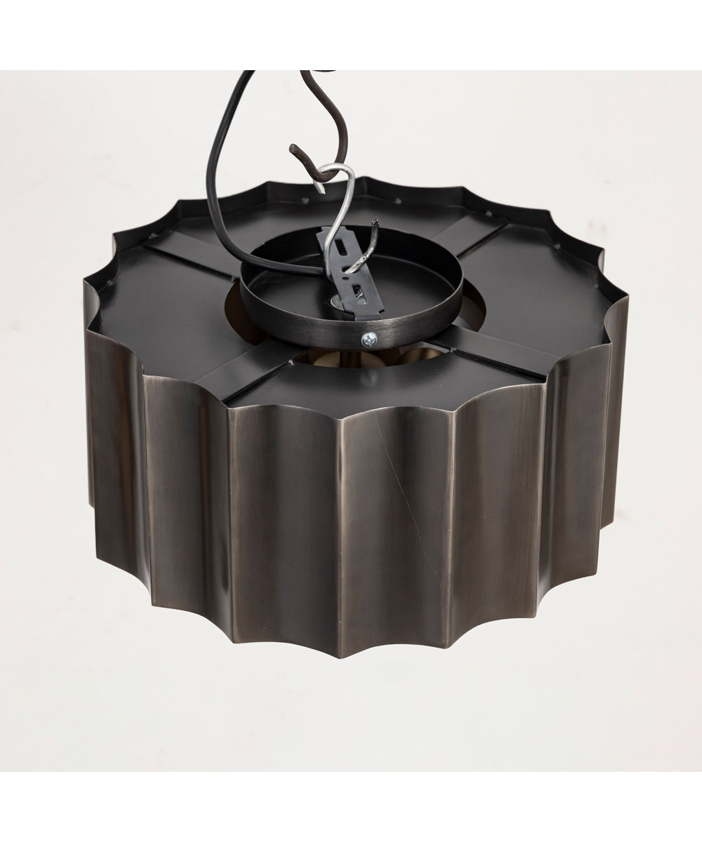 Allegra Flush Mount Gunmetal / Gold