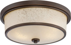 13"W Diego 2-Light Outdoor Mahogany Bronze