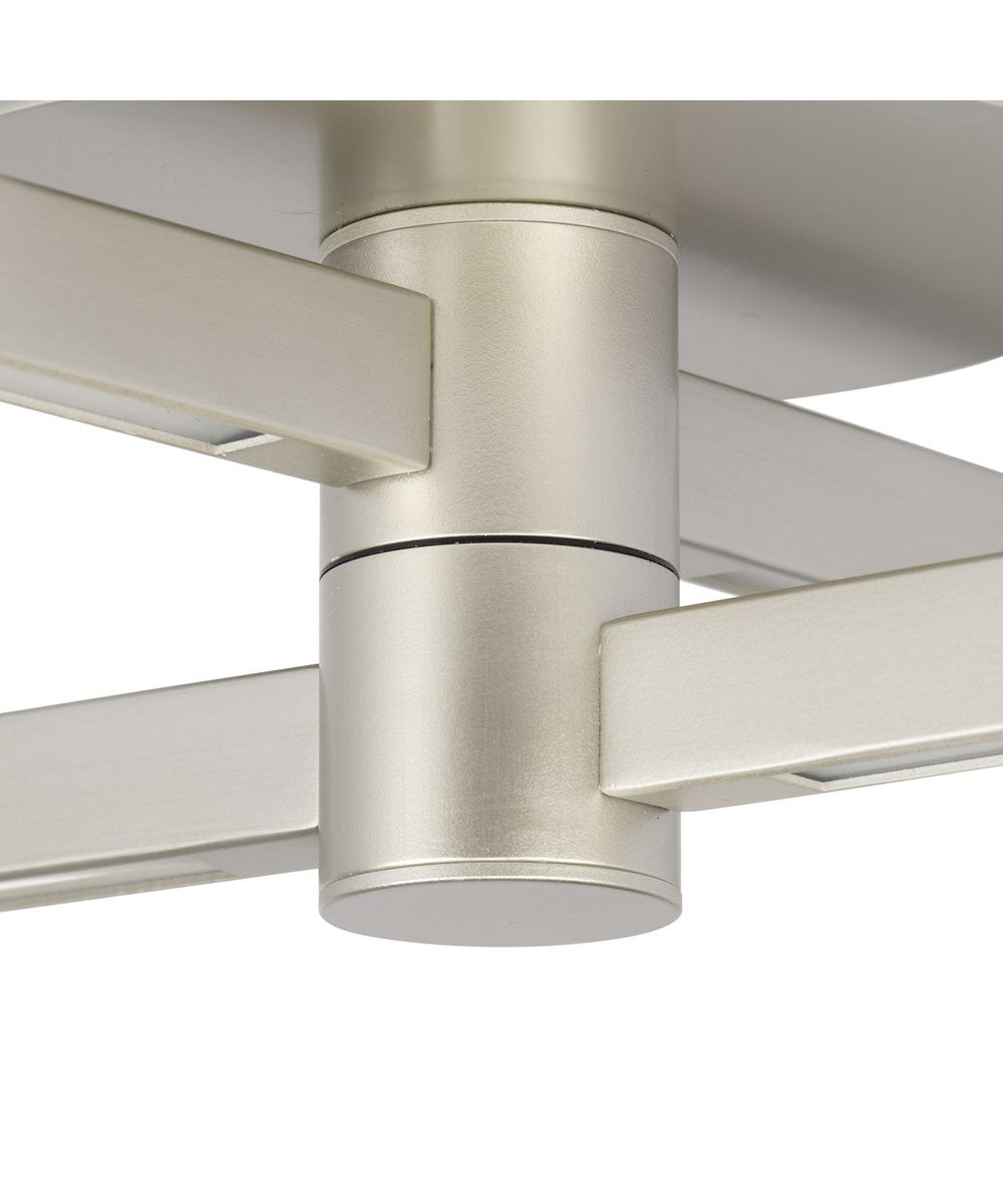 Pivot LED 4-Light Semi-Flush or Wall Mount Fixture Burnished Nickel