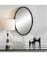 Serna Black Oval Mirror