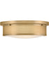 Pierce 3-Light Medium Flush Mount in Lacquered Brass