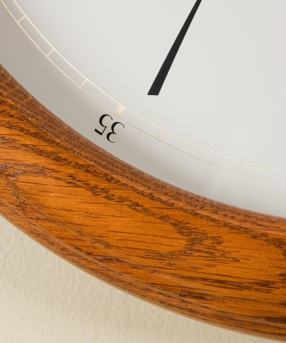 Medium Brown Wood Wall Clock