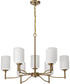 Liam 9-Light Chandelier Burnished Brass