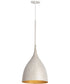 Fleur Small 1-Light Pendant White/Gold